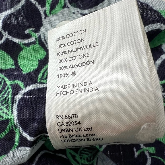 Anthropologie Maeve Cherry green Apple Balloon Sleeve top  lightweight Cotton M - Picture 5 of 7